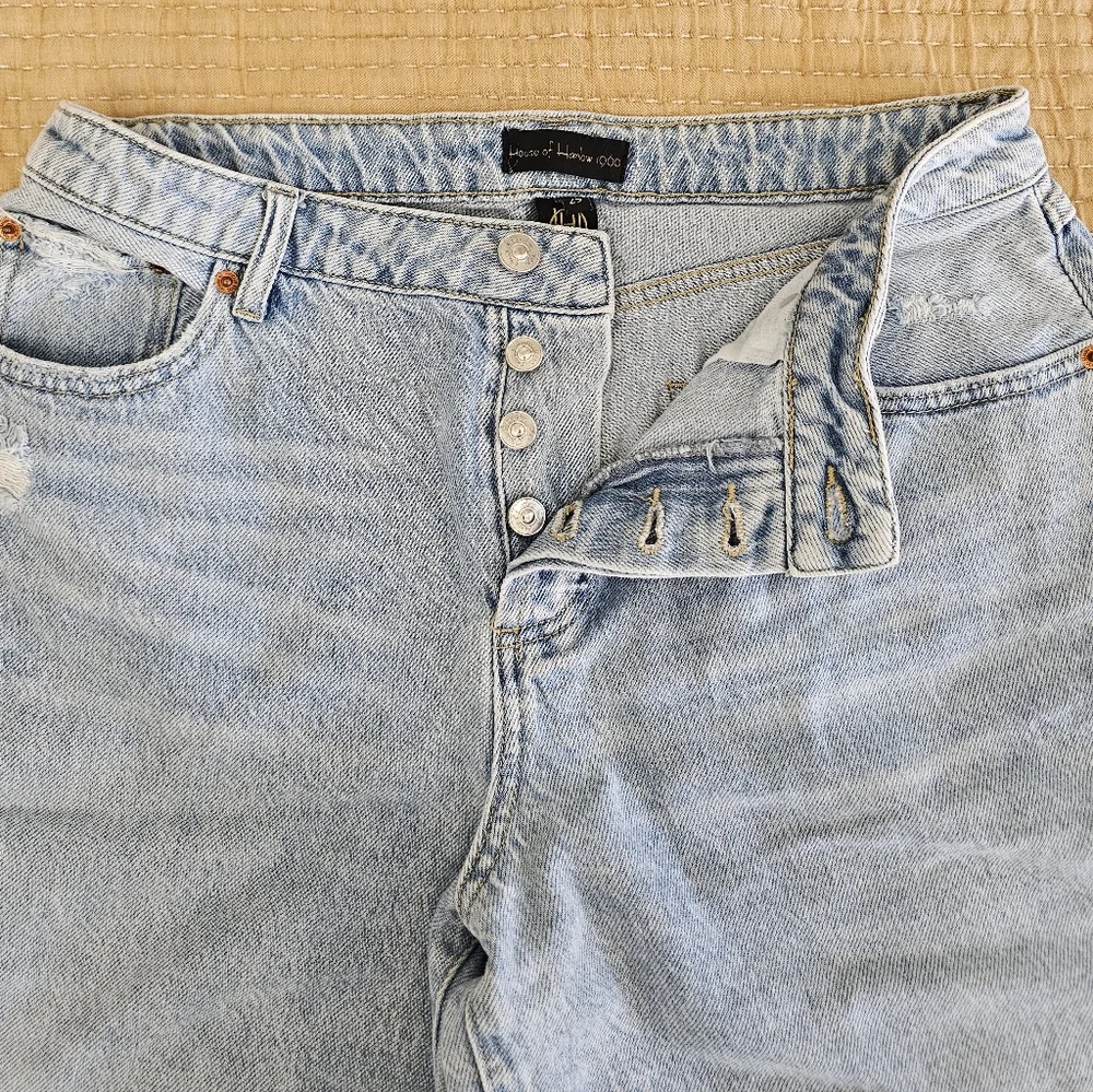 House Of Harlow‎ 1960 Button Fly High Rise Jean Shorts Women's 29